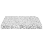 vidaXL Plaque de poids carrée pour parasol Granit 25 kg Gris