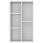 vidaXL Bibliothèque/Buffet Blanc brillant 50x25x80 cm Aggloméré