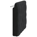 vidaXL Coussin de tête de lit noir 100 cm velours