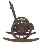 vidaXL Chaises à bascule Adirondack lot de 2 bois de sapin massif