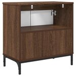 vidaXL Meuble de Lavabo de Salle de Bain avec stockage Chêne marron