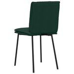 vidaXL Chaises à manger lot de 4 Vert foncé Velours