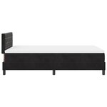 vidaXL Lit à ressorts avec matelas & LED noir 120x190 cm en velours