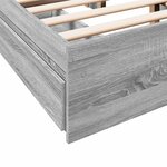 vidaXL Cadre de lit avec tiroirs sans matelas sonoma gris 140x200 cm