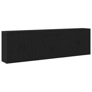 vidaXL Buffet Chêne noir 240 x 33 x 70 cm Bois d'ingénierie