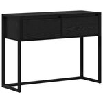 vidaXL Table d'appoint Chêne noir 100 x 36 x 75 cm Bois d'ingénierie