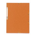EXACOMPTA - Chemise a élastique - 3 rabats - 24 x 32 - Carte lustrée 390G - Orange