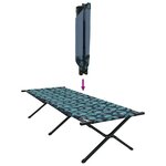 vidaXL Lit de camping pliant 2 Pièces Motif de feuille Tissu Oxford