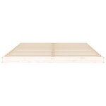 vidaXL Cadre de lit sans matelas blanc 150x200 cm bois de pin massif