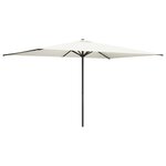vidaXL Parasol de jardin 200 x 300 cm Polyester Rectangulaire Crème