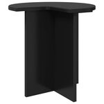 vidaXL Table d'appoint Chêne noir Ø 39 x 38 cm Bois d'ingénierie
