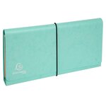 Pochette Trieur Carte Multicolore 6 Compartiments Aquarel - 26x13cm - Couleurs Assorties - X 4 - Exacompta