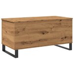 vidaXL Table basse chêne artisanal 90x44 5x45 cm bois d'ingénierie