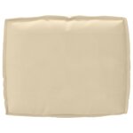 vidaXL Set de coussins de palette 2 Pièces Beige 50 x 50 x 12 cm