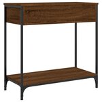 vidaXL Table console chêne marron 75x34 5x75 cm bois d'ingénierie
