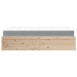 vidaXL Lit avec matelas 140x190 cm bois massif de pin