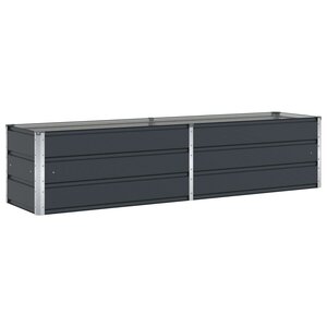 vidaXL Jardinière Anthracite 480 x 50 x 45 cm Acier galvanisé