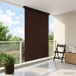 vidaXL Store enrouleur Marron 60 x 250 cm Tissu et Aluminium