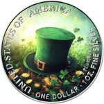 Pièce de monnaie en Argent 1 Dollar g 31.1 (1 oz) Millésime 2025 ST. PATRICK TREASURE