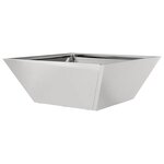 vidaXL Jardinière en Acier Inoxydable 40x40x15 cm