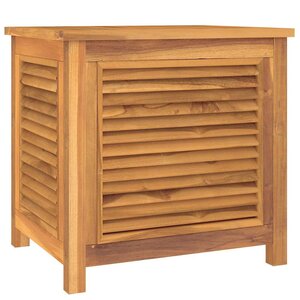 vidaXL Boîte de rangement de jardin et sac 60x50x58cm bois massif teck