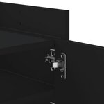 vidaXL Meuble TV Noir 100x35x40 cm Bois d'ingénierie