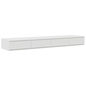 vidaXL Tiroirs de lit Blanc 135 x 36.5 x 16.5 cm Bois d'ingénierie