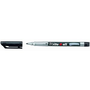 Marqueur permanent write-4-all pointe moyenne noir x 10 stabilo