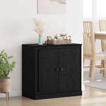 vidaXL Buffet Chêne noir 70 x 35 5 x 67 5 cm Bois d'ingénierie