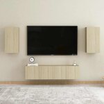 vidaXL Meuble TV Chêne sonoma 30 5x30x60 cm Bois d’ingénierie