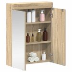 vidaXL Amoire de salle de bain avec miroir TULUM Chêne Sonoma