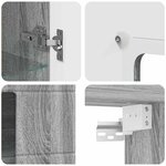 vidaXL Cabinet en Bois Gris Sonoma 50 x 29 x 100 cm Bois d'ingénierie