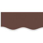 vidaXL Toile de rechange pour store banne 4x2 m Marron Polyester