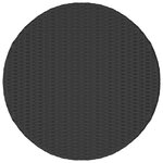 vidaXL Table à thé Noir 68x68x30 cm Résine tressée