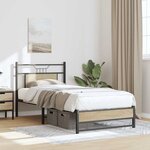 vidaXL Cadre de lit sans matelas chêne sonoma 80x200 cm