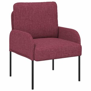 vidaXL Canapés avec coussin 55cm Bordeaux Contreplaqué
