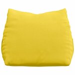 vidaXL Coussin de Dos Jaune clair 60 x 20 x 50 cm tissu
