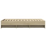 vidaXL Cadre de lit sans matelas chêne sonoma 90x200 cm