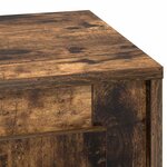 vidaXL Cabinet de chevet avec Chêne fumé 44 x 34 5 x 45 cm
