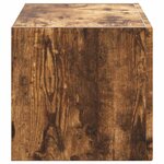 vidaXL Meuble TV mural Chêne fumé 60 x 31 x 29.5 cm Bois d'ingénierie