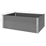 vidaXL Lit surélevé de jardin WPC 150x100x54 cm Gris