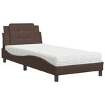 vidaXL Cadre de lit sans matelas Zadar marron 80x200 cm similicuir