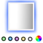 vidaXL Miroir à LED de salle de bain Blanc 40x8 5x37 cm Acrylique