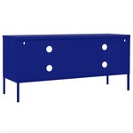 vidaXL Meuble TV Bleu marine 105x35x50 cm Acier