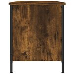 vidaXL Meuble TV Chêne fumé 100x40x50 cm Bois d'ingénierie