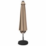 vidaXL Parasol de jardin avec lampes LED 200 x 300 cm Polyester Taupe