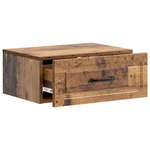 vidaXL Cabinet de chevet mural Bois ancien 49 x 34 5 x 20 cm