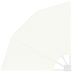 vidaXL Écran de confidentialité pour balcon Crème 115 x 115 cm tissu