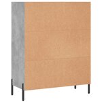 vidaXL Armoire à étagères gris béton 69 5x32 5x90 cm bois d'ingénierie
