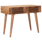 vidaXL Bureau Fait Main Marron Teck Bois d'Acacia Massif